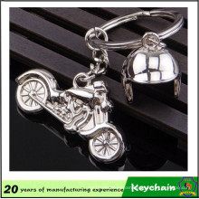 Cheap Custom Metal Motorcycle Helmet Keychain